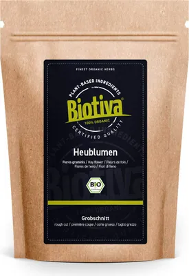 Produktbild von Biotiva Heublumen ganz 100g aus biologischem Anbau