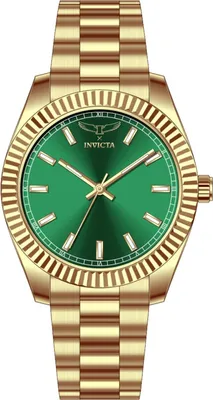 Produktbild von Invicta Specialty 69008 Herrenarmbanduhr - Quarzwerk - Edelstahl mit grünem Zifferblatt - 40 mm
