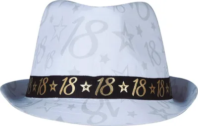 Produktbild von Fiestas Guirca - Hut, 18. Geburtstag FG548 (Einheitsgröße) (Weiß)