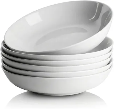 Produktbild von Pastakommen Set, 6-teilig, 750 ml, Keramik, weiße Porzellanoptik, für die Küche