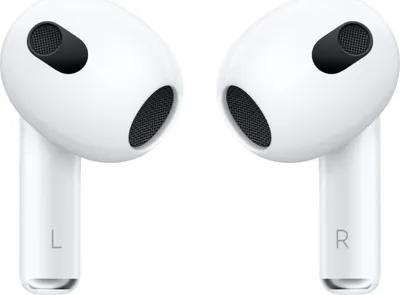 Produktbild von Apple AirPods (3rd generation) AirPods (3. Generation) mit Lightning Ladecase, Kabellos, Anrufe/Musik, Kopfhörer, Weiß