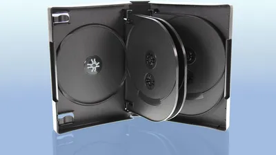Produktbild von 50 DVD Hüllen / 10fach 10er DVD Box / Farbe: schwarz