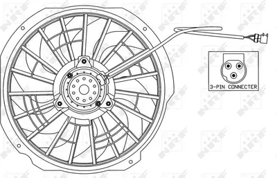 Zdjęcie produktu dla Wentylator Chłodnicy Bmw E36 1,6-2,8