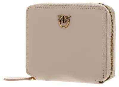 Produktbild von PINKO Geldbörse Taylor Zip Around Wallet Beige - Smoke Grey - Antique Gold