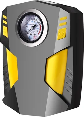 Zdjęcie produktu dla Samochód 12V Przenośny nadmuchiwalny cylinder Pedal Pompa powietrza Pompa ze światłem
