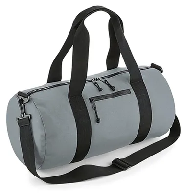 Produktbild von BagBase BG284 | Recycled Barrel Bag, 50 x 25 x 25 cm - Farbe: Pure Grey - Größe: 50 x 25 x 25 cm