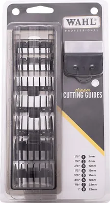 Produktbild von Wahl Aufsteckkamm Set 1 bis 8 Schwarz 3-25mm