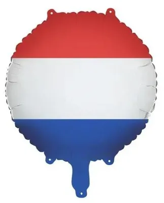 Zdjęcie produktu dla Balon foliowy Flaga Holandii 35cm - PartyDeco