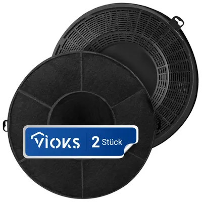 Produktbild von 2x Aktivkohlefilter 236mmØ passend wie AEG 902979361/0 Typ48 AMC037 für Dunstabzugshaube