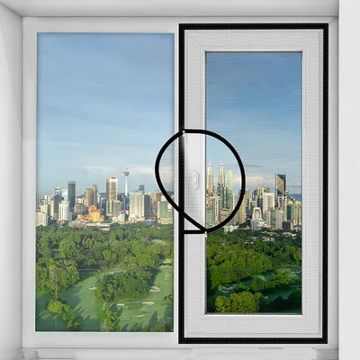 Produktbild von Benutzerdefinierte Größe Katzenschutz Fenster Mesh Netz mit Reißverschluss, Fliegengitter Selbstklebendes Netz Anti-Moskito Insekt, Balkon Fenster Sicherheitsgitter