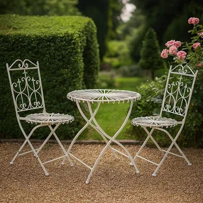 Produktbild von Tischgruppe Weiß Romantic Garden