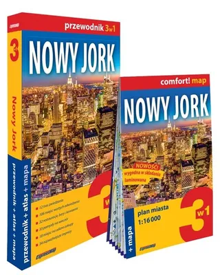 Immagine prodotto di Nowy Jork 3w1: przewodnik + atlas + mapa w.2025