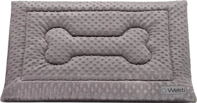 Image de Lit pour chien pour un chat, tapis pour chien, Welsti gris Minky M 70x50