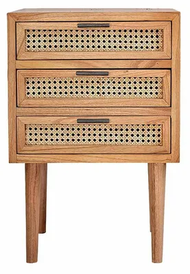 Produktbild von Nachttisch Mindi Rohrgeflecht 40 cm modern