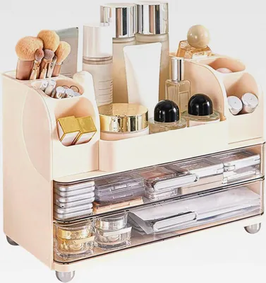 Produktbild von Makeup Organizer Für Schminktisch - Kosmetik Ständer Für Tisch - Deko Organizer Für Schmuck Bad Schlafzimmer Kommode Küche