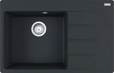 Zdjęcie produktu dla Franke zlewozmywak do zabudowy Centro CNG 611-78 A Fragranit Onyx, komora lewa