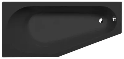 Immagine prodotto di TIGRA L vasca asimmetrica 170x80x46cm, sinistra, nero opaco