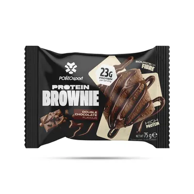 Obrázok produktu pre Polleo Sport Protein Brownie, 75 g - Dvojitá čokoláda