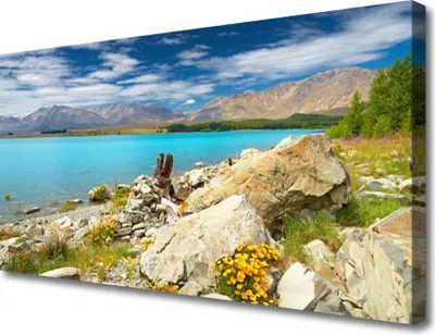 Produktbild von Tulup Leinwand-Bilder 100x50 Wandbild Canvas Kunstdruck Meer Landschaft