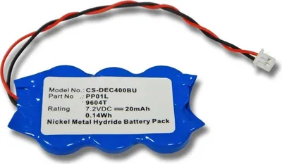 Produktbild von vhbw BIOS-Batterie kompatibel mit Dell Inspiron 2000, 4100, 4150 Computer Notebook (20 mAh, 7,2 V, NiMH)
