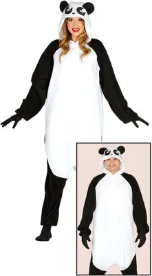 Produktbild von Guirca- Disfraz adulta pijama oso panda, Talla 42-44 (84612.0) GUIRCA