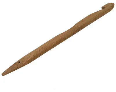 Produktbild von Knooking Nadel Bambus, Häkeln wie gestrickt 9 mm Knookingnadel Strickhäkeln