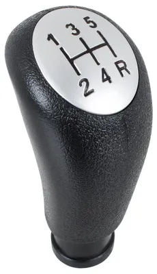 Produktbild von Alfa Romeo 147 00-10 Schaltknauf SCHWARZ + SILBER 5-GANG