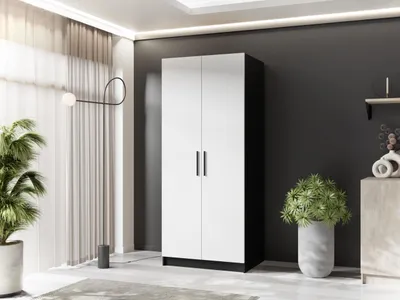 Produktbild von KIER FURNITURE  Drehtürenschrank - Kleiderschrank mit Kleiderstange  78x205x52,5 cm
