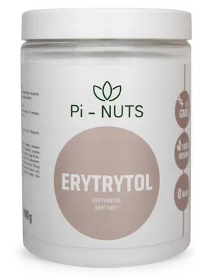 Produktbild von Erythrit – Zuckerersatz & Süßungsmittel 800g Pi-nuts – Kalorienfrei, Low-Carb, Vegan