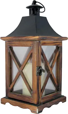 Produktbild von LED Dekoration MAGICHOME LATERNE, 16x16x35 cm, Holz