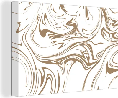 Obrázek produktu pro OneMillionCanvasses® - Obrazy na plátně - 150x100 cm, mramor - béžová - bílá, nástěnné dekorace - Fotografie na plátně - Obraz na dřevěném rámu
