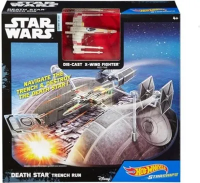 Produktbild von Hot Wheels Star Wars Death Star Trench Run X-Wing Fighter Set