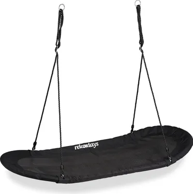 Obrázok produktu pre relaxdays 10032264_0 relaxdays Nestschaukel XXL schwarz Kunststoff