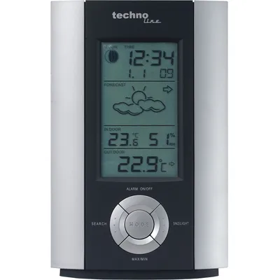 Produktbild von Technoline WS 6710 Wetterstationen/Thermometer (innen,außen) Silber-Grau
