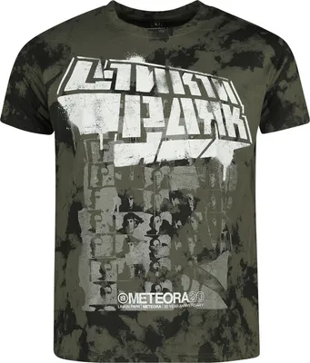 Produktbild von Linkin Park T-Shirt Herren Spray Collage grün Band-Merch, Bands 100% Baumwolle M