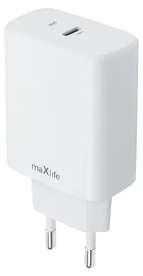 Obrázek produktu pro Nabíječka Maxlife MXTC-10-20C PD QC, 1x USB-C, 20W, bílá
