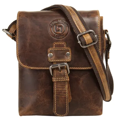 Produktbild von Landleder Umhängetasche Herren, Damen 020571 braun
