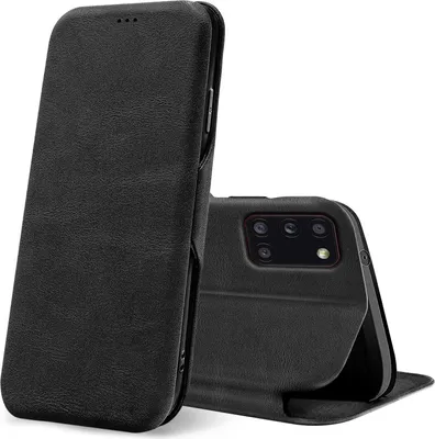 Produktbild von Shell Flip Case für Samsung Galaxy A31 Hülle Book Cover Handy Tasche mit Kartenfach Premium Schutzhülle