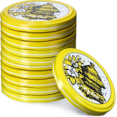 Produktbild von Kadax Deckel für Gläser Ø 66 mm Bienenmotiv 10 Stück
