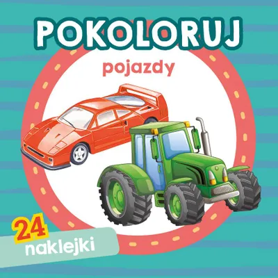Zdjęcie produktu dla Kolorowanka z naklejkami Pojazdy dla dzieci