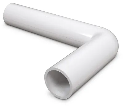 Produktbild von Rohrbogen D50 PVC weiss 245 x 158 mm