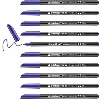 Obrázek produktu pro Plstící pera Edding 1200 Violet (10 kusů)