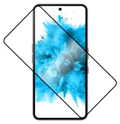 Produktbild von Gehärtetes Glas für Nothing Phone 3, Fixed Full Cover 2.5D Tempered Glass, Schwarzen Rahmen