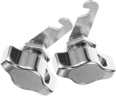 Produktbild von 2 Stück Schrankschlösser aus Zinklegierung, Silber, 16mm, für Schranktüren