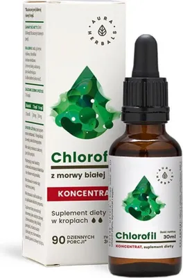 Image de Compléments alimentaires Aura Herbals Chlorofil Z Morwy Białej W Kroplach (30ml) BI2720