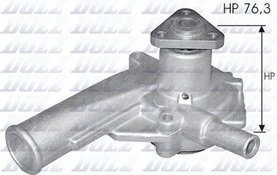 Produktbild von DOLZ Kühlmittelpumpe Wasserpumpe für FORD FIESTA III (GFJ) F147