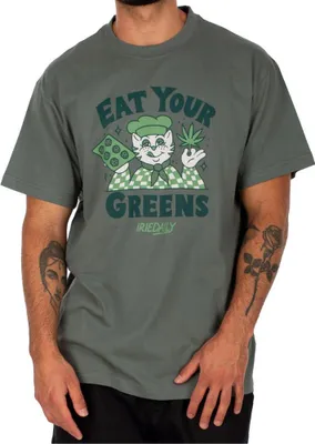 Image de T-shirt Iriedaily Eat Greens vert jungle L