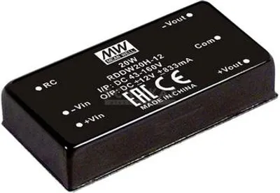 Immagine prodotto di MEAN WELL RDDW20G-12 Alimentatore e convertitore di tensione (RDDW20G-12)
