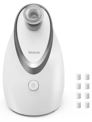 Produktbild von Gesichtsdampfer Gesichtssauna Gesichtsbefeuchter - Nano-Ionisch - Mit Aromatherapie-Düse - Verstellbare Düse - Weiß