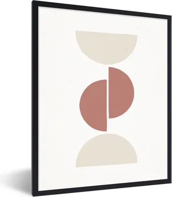 Produktbild von MuchoWow® Gerahmtes Poster Pastell - Minimalismus - Gestaltung 30x40 cm - Poster mit Schwarzem Bilderrahmen Wandposter Rahmen Foto Bilder - Wanddeko - Kunstdrucke